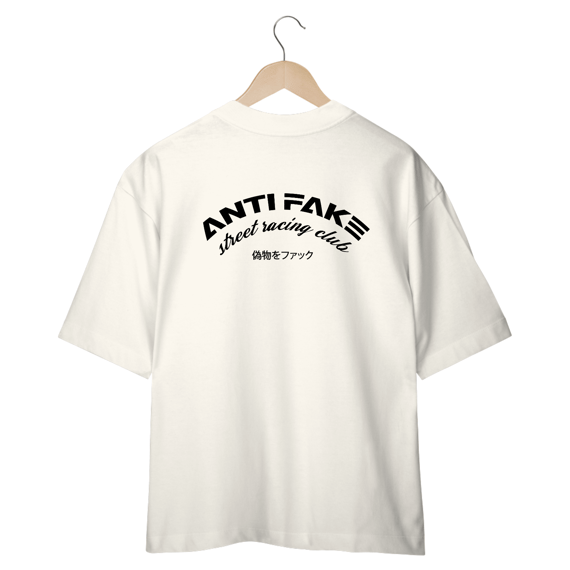 Camiseta Oversized Anti Fake Street Racing Club