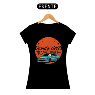 Nome do produtoCamiseta Gearhead Feminina - Honda Civic - Babylong