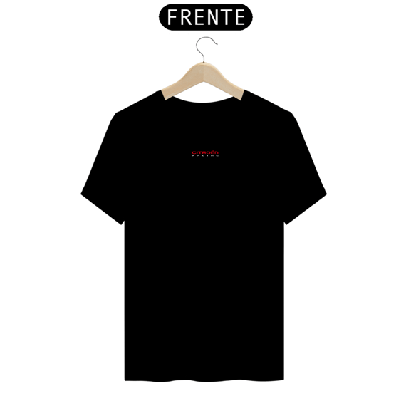 Camiseta gearhead Citroen Racing minimalista - Preta