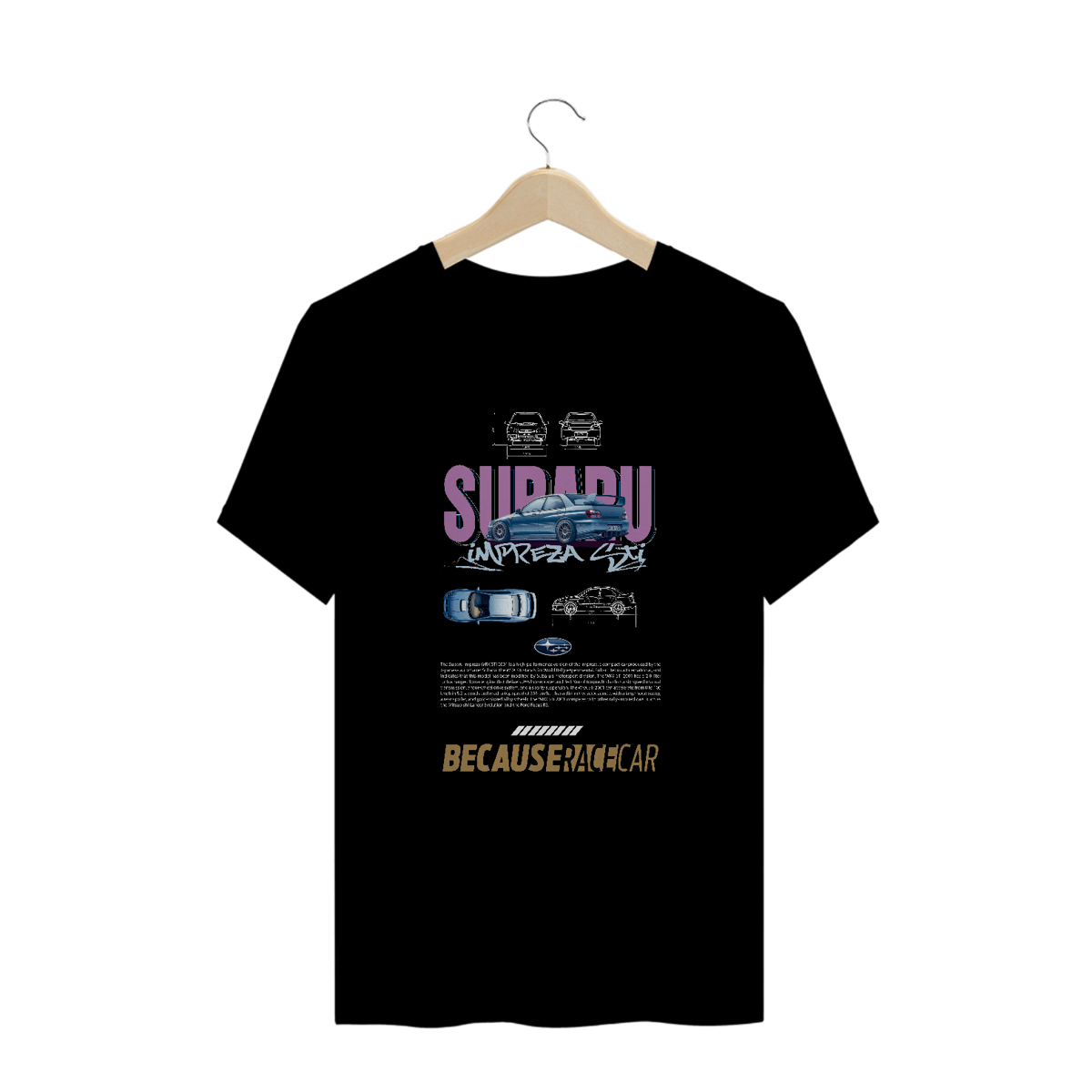 Nome do produto: Camiseta Plus Size - Subaru Impreza - Because Race Car