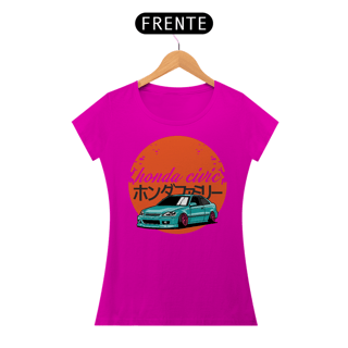 Nome do produtoCamiseta Gearhead Feminina - Honda Civic - Babylong