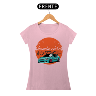 Nome do produtoCamiseta Gearhead Feminina - Honda Civic - Babylong