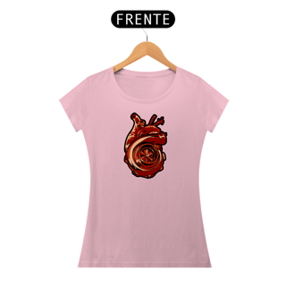 Nome do produtoCamiseta baby long Feminina - Coração Turbinado