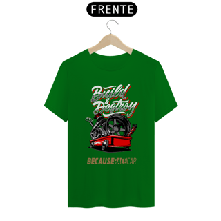 Nome do produtoCamiseta Automotiva - Build Destroy Because Race Car