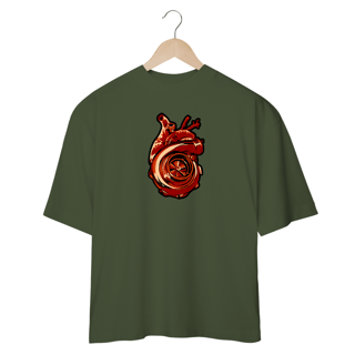 Nome do produtoCamiseta Oversized - Coração Turbinado