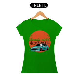Nome do produtoCamiseta Gearhead Feminina - Honda Civic - Babylong