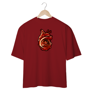 Nome do produtoCamiseta Oversized - Coração Turbinado