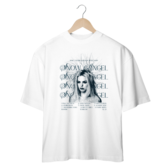 Camiseta Oversized Snow Angel Branca