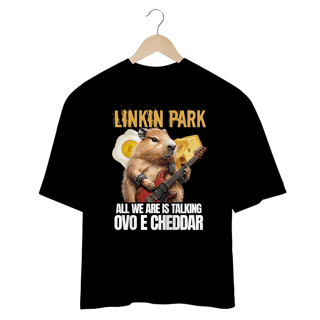 Nome do produto Camiseta Oversized Capivara Ovo e Cheddar