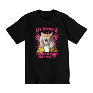 Nome do produto Camiseta Infantil Let Meow Rosa