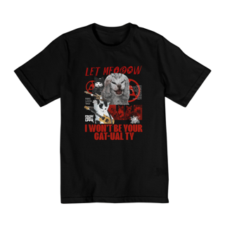 Nome do produto  Camiseta Infantil Let Meow Vermelho