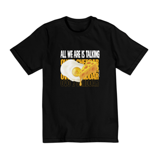 Nome do produto Camiseta Infantil Ovo e Cheddar