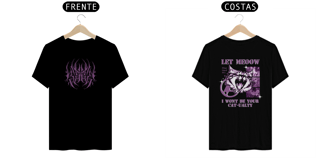 Nome do produto Camiseta Let Meow Roxo