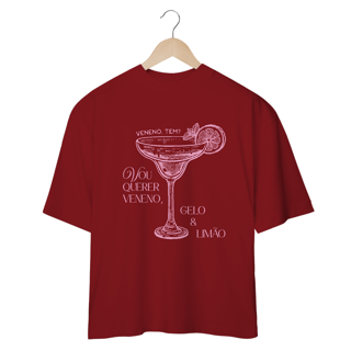 Nome do produto Camiseta Oversized Veneno, Gelo e Limão