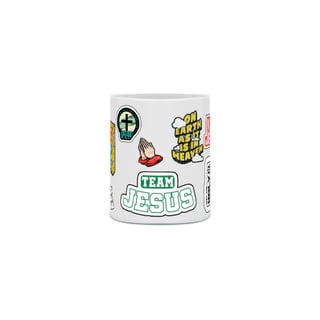 Nome do produto Caneca de Porcelana - Team Jesus