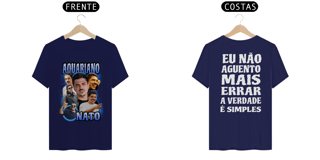Nome do produto CAMISETA FRENTE E COSTA AQUARIANO NATO