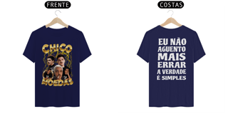 Nome do produto CAMISETA FRENTE E COSTA CHICO MOEDAS