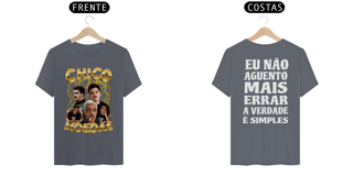 Nome do produto CAMISETA FRENTE E COSTA CHICO MOEDAS