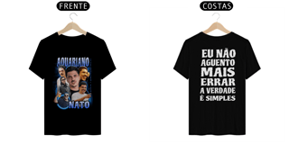 CAMISA PREMIUM AQUARIANO NATO / FRENTE E COSTA