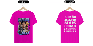 Nome do produto CAMISETA FRENTE E COSTA AQUARIANO NATO