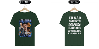 Nome do produto CAMISETA FRENTE E COSTA AQUARIANO NATO