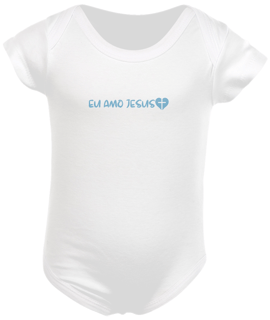 Nome do produto Body infantil Eu Amo Jesus
