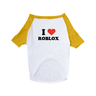 Nome do produto T-Shirt Pet I love Roblox