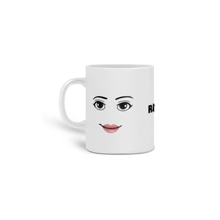 Caneca Rosto Feminino Roblox