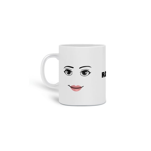 Caneca Rosto Feminino Roblox
