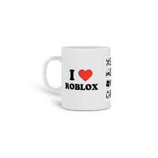 Caneca I love Roblox