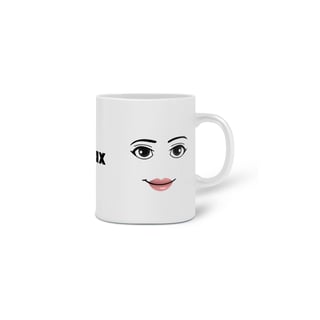 Nome do produto Caneca Rosto Feminino Roblox