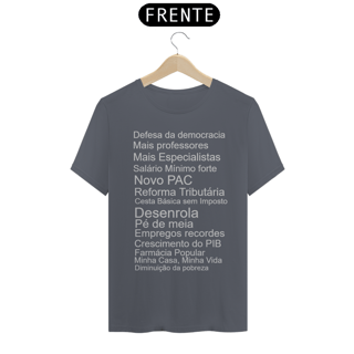 Nome do produto Camiseta Realizações Lula 3