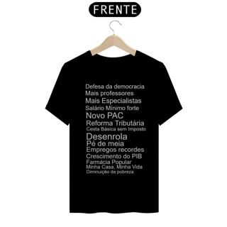 Nome do produto Camiseta Realizações Lula 3