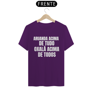 Nome do produto Camiseta Aruanda acima de tudo