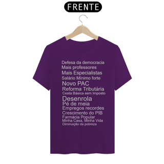 Nome do produto Camiseta Realizações Lula 3