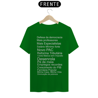Nome do produto Camiseta Realizações Lula 3