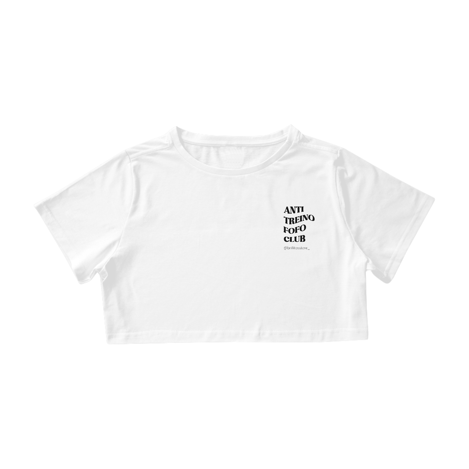 Cropped - BRANCO - Anti treino fofo club