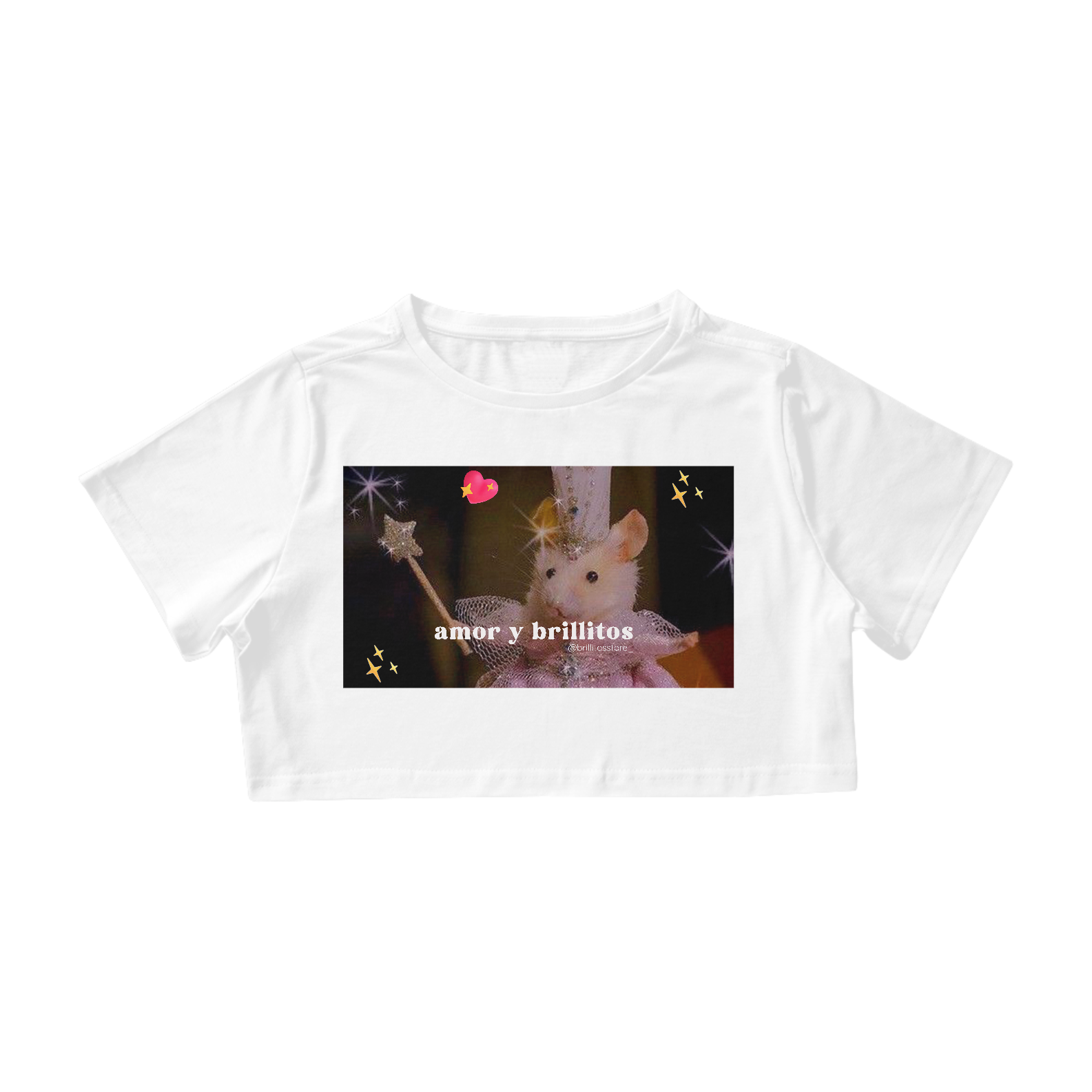 Cropped - BRANCO - Amor y brillitos