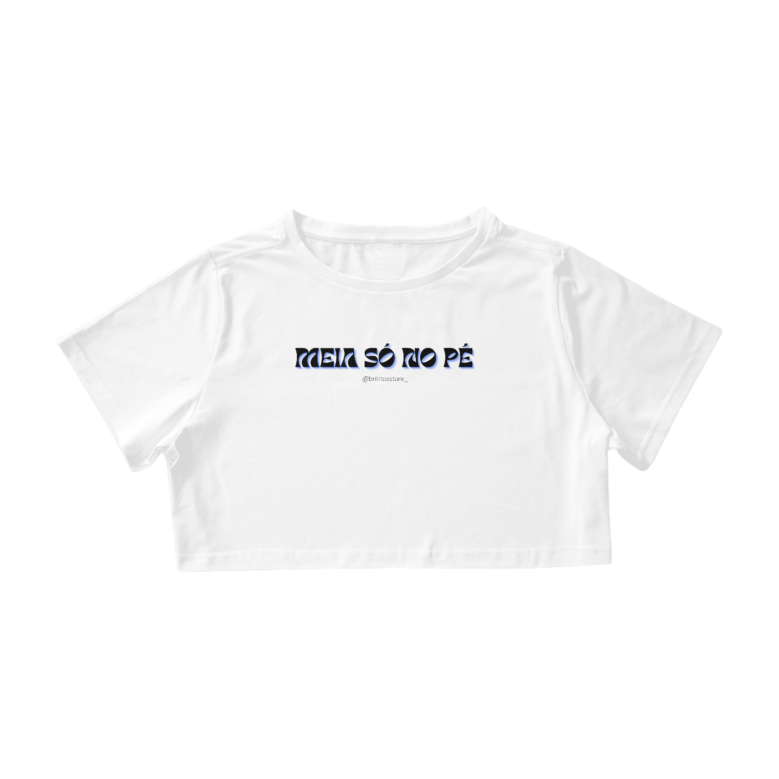 Cropped - BRANCO - Meia só no pé