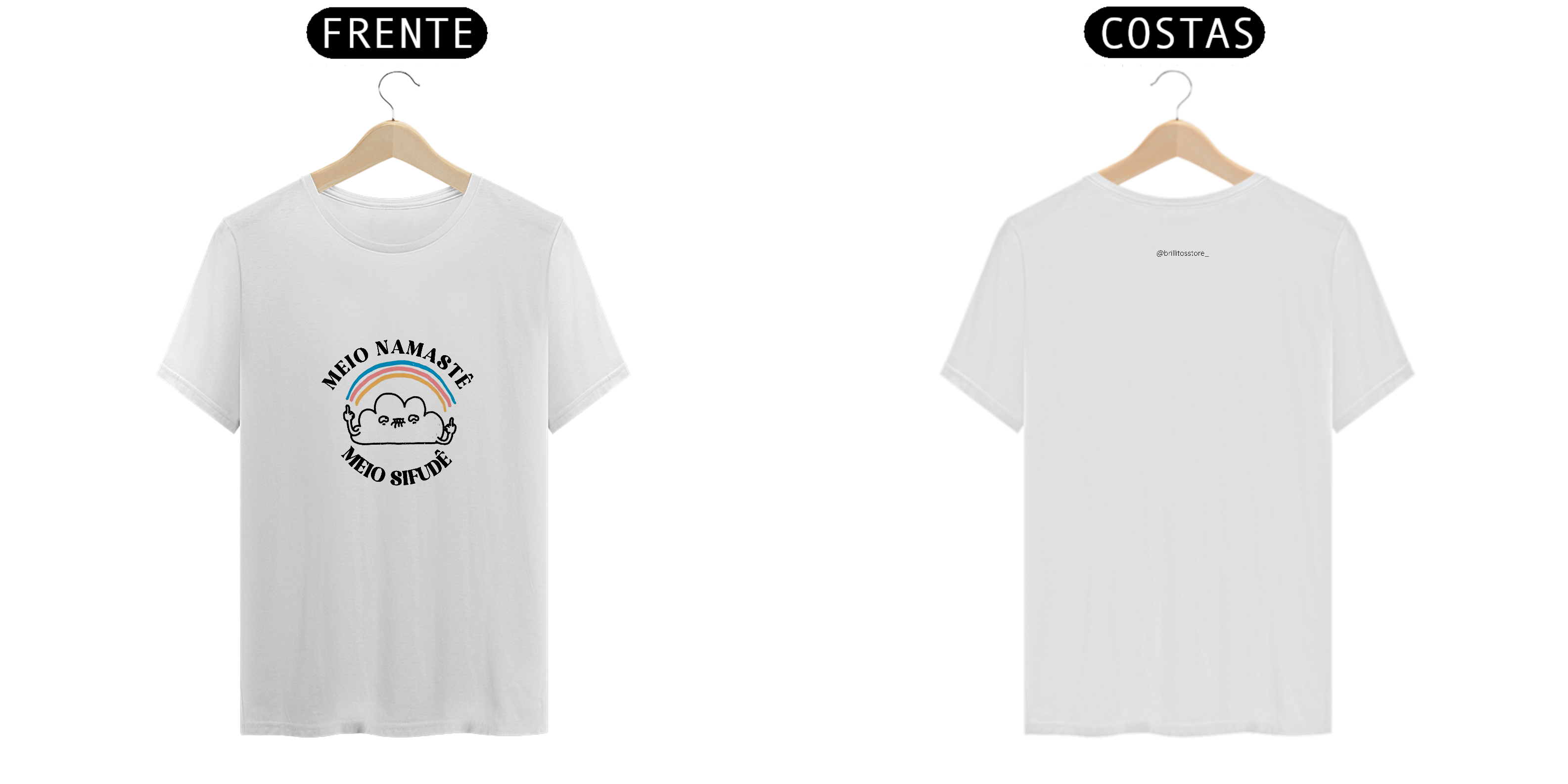 T- shirt Quality - Namastê / Sifudê - BRANCO 