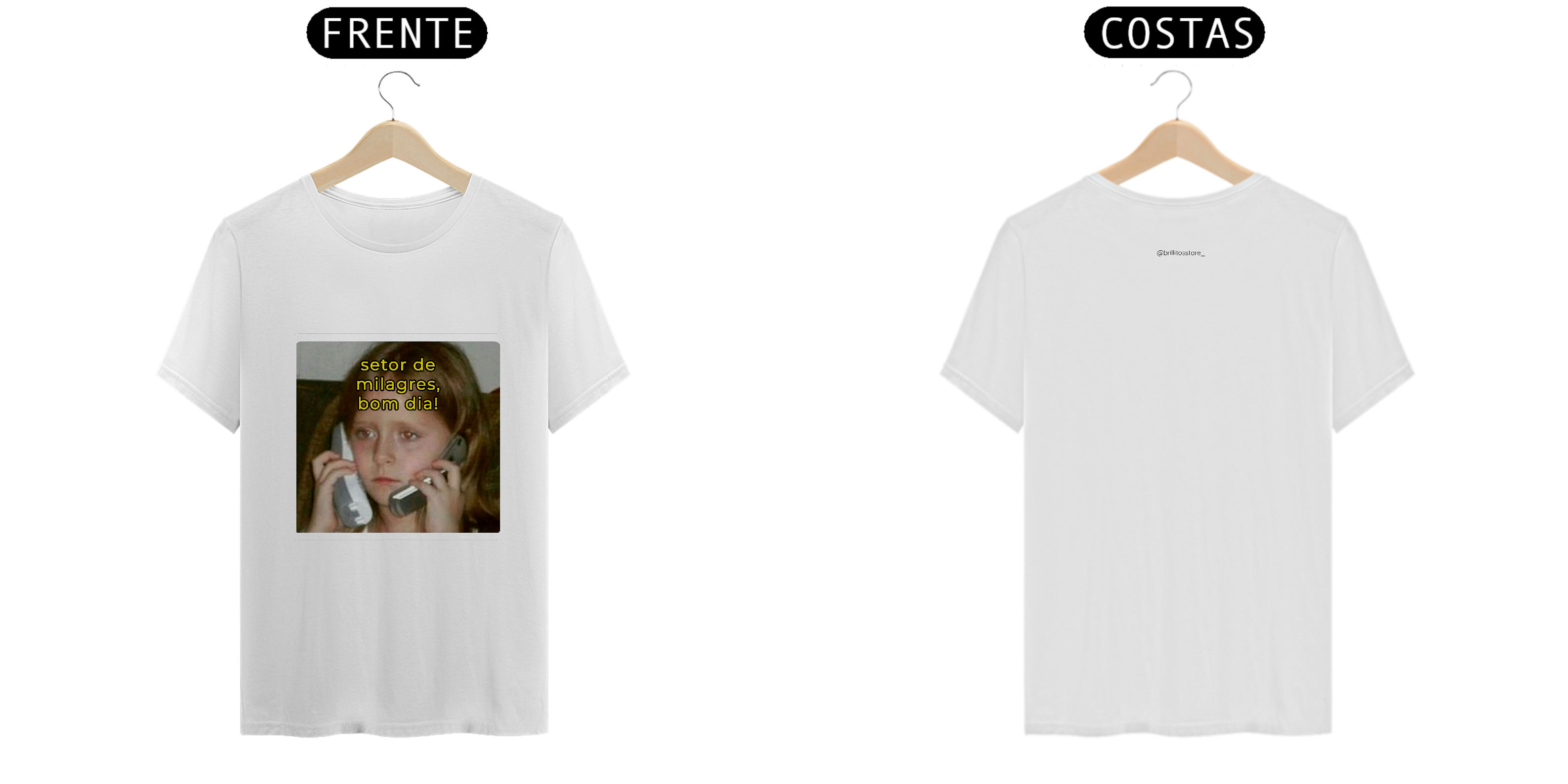 T- shirt Quality - Setor de milagres - BRANCO