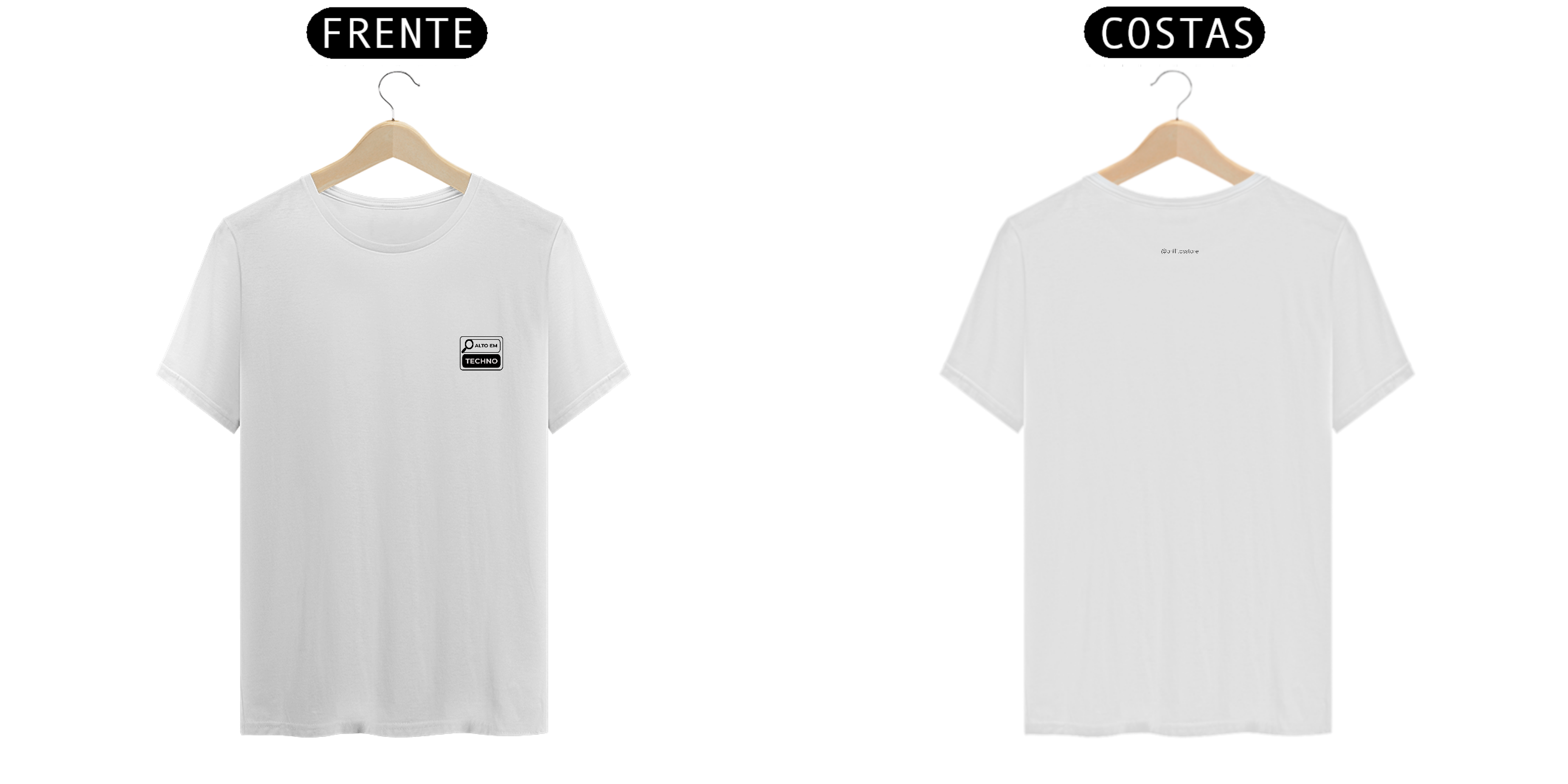 T- shirt Quality - Alto em techno - BRANCO 