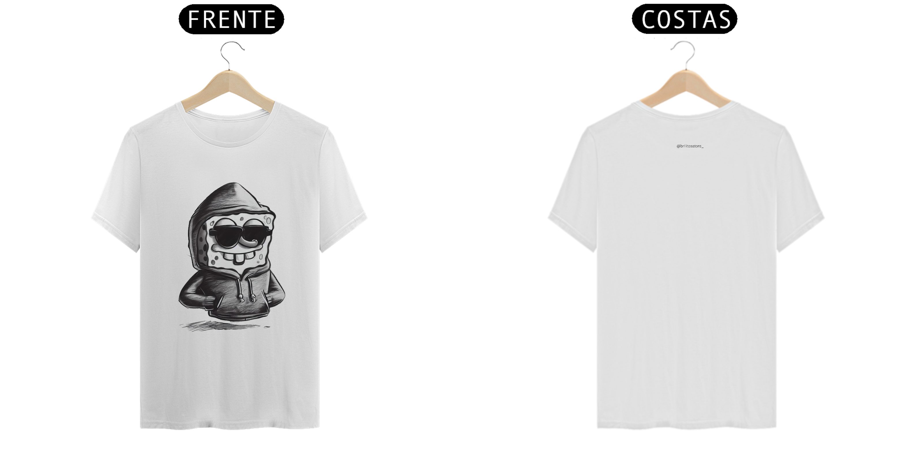 T- shirt Quality - Crazy Bob - BRANCO