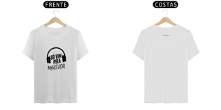 Nome do produto T- shirt Quality - Só vim pela Música - BRANCO