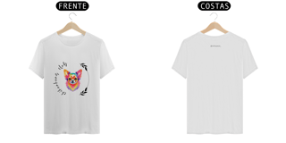 Nome do produto T- shirt Quality - Chihuahua CLUB / PELO LONGO - BRANCO