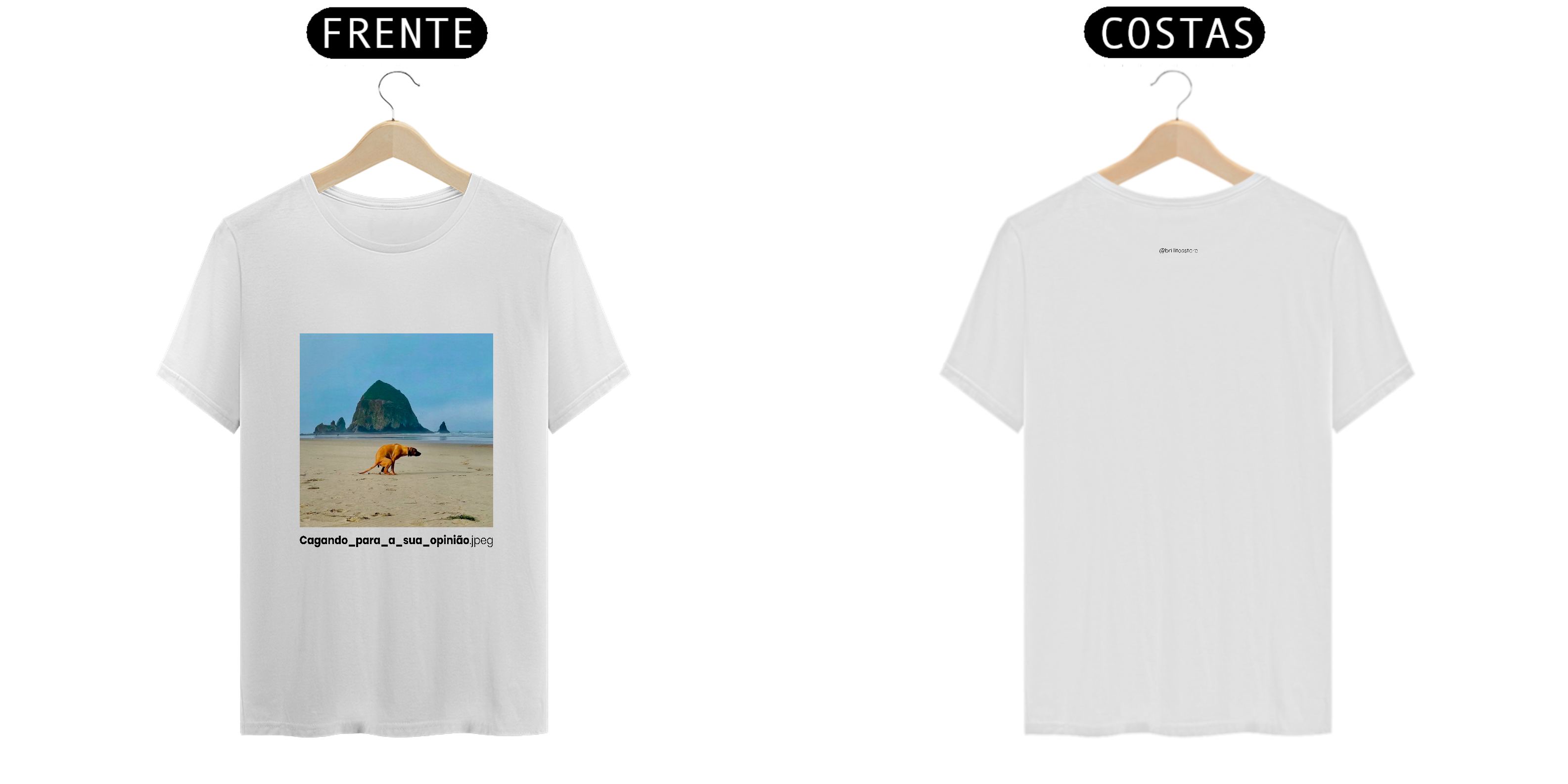 T- shirt Quality - Cagando sua opinião - BRANCO