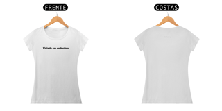 Nome do produto Babe Long Quality - Viciada em endorfina - BRANCO