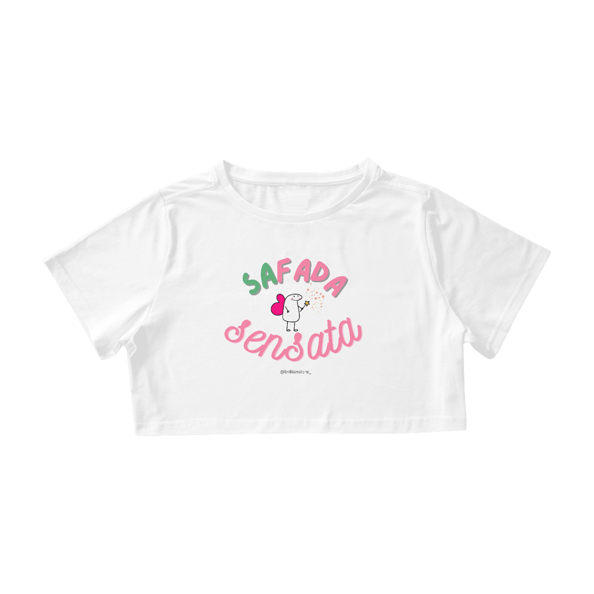 Nome do produto: Cropped - BRANCO - SAfada sensata