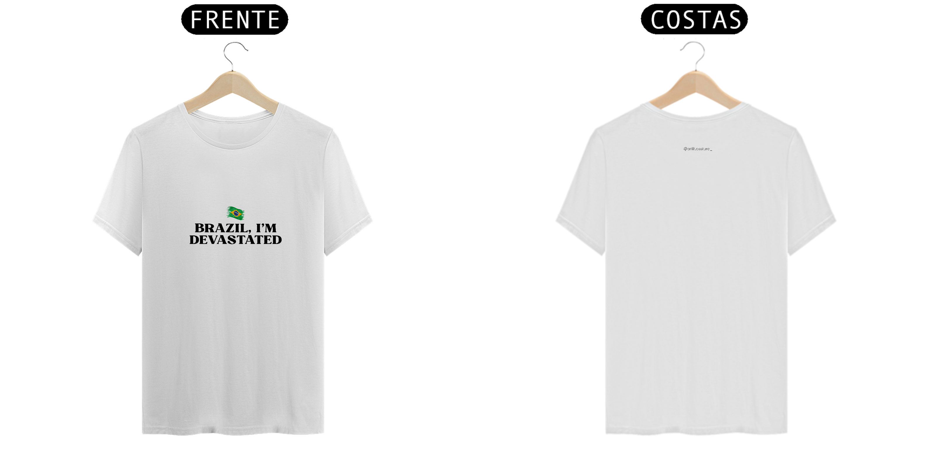 T- shirt Quality - I'm Devastated - BRANCO