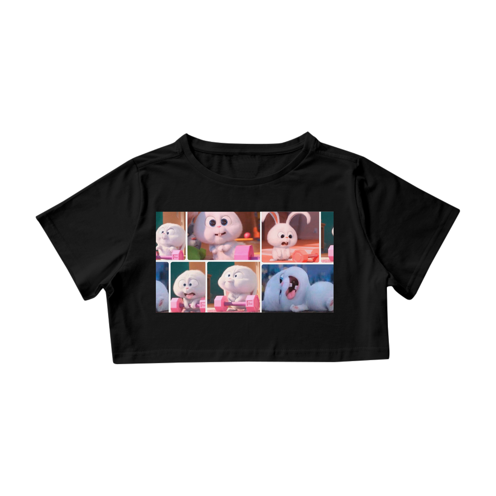 Cropped - PRETO - Treino fofo